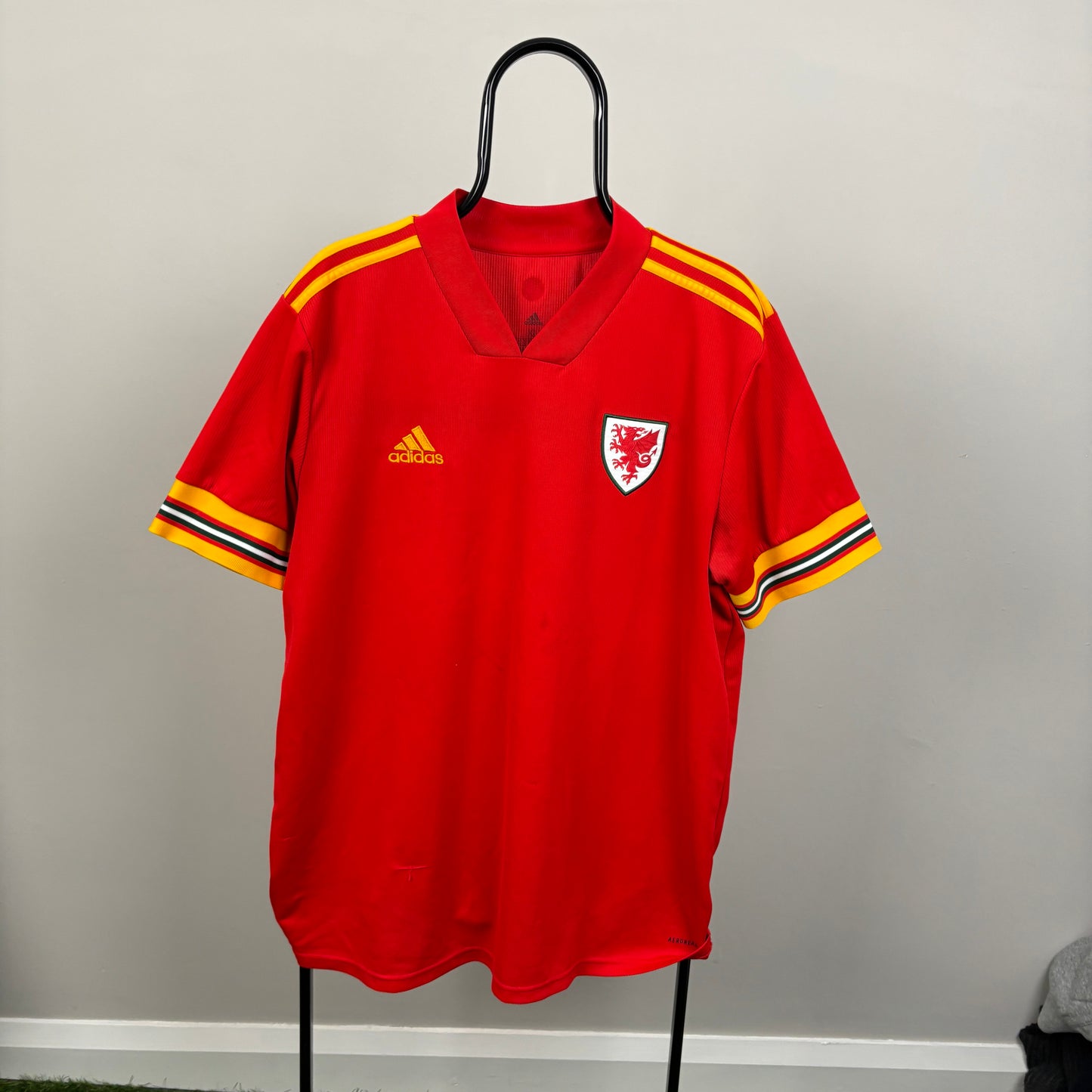 00s Adidas Wales Football Shirt T-Shirt Red XL