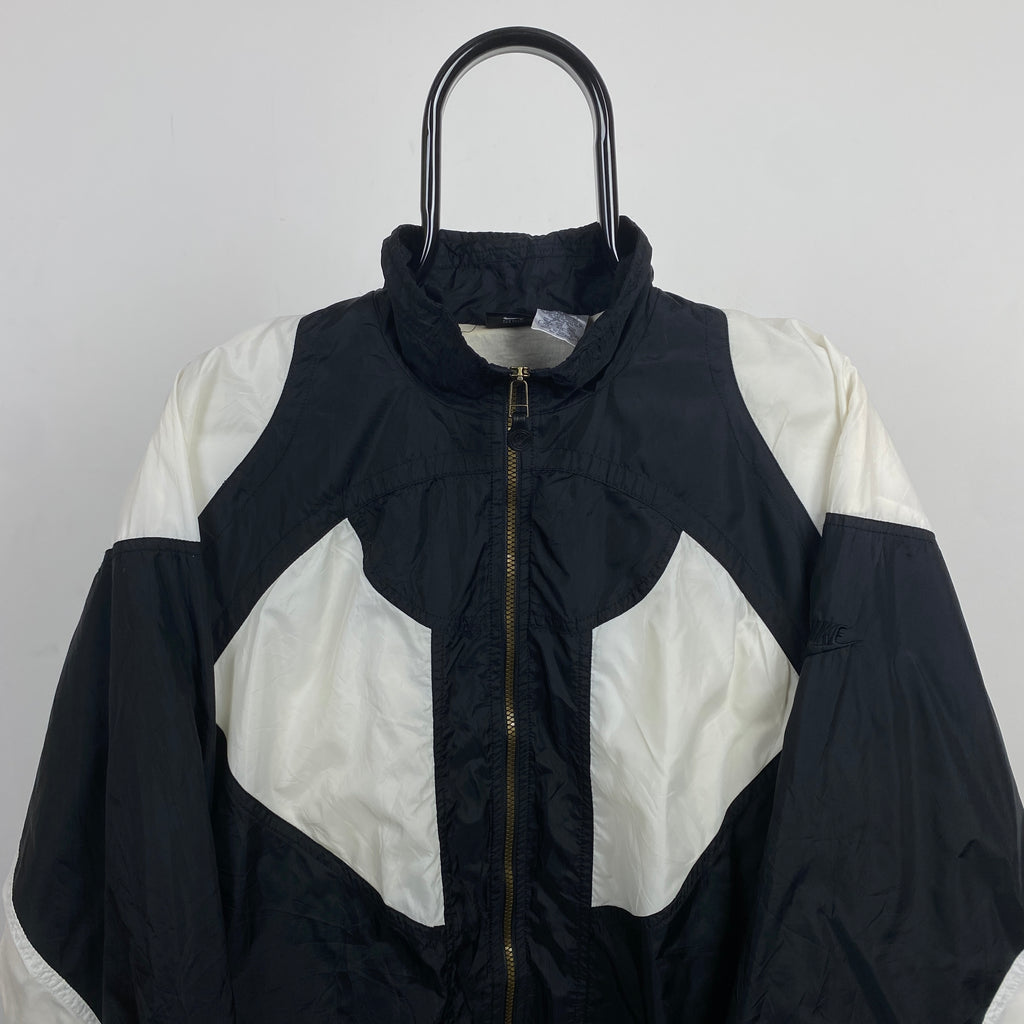 90s Nike Windbreaker Jacket Black Large