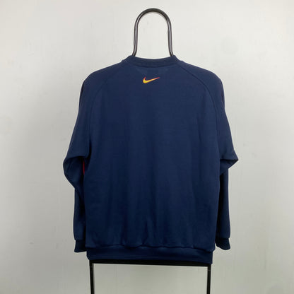 90s Nike Barcelona Sweatshirt Blue Small