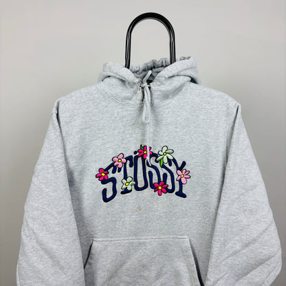 00s Stussy Hoodie Grey Small