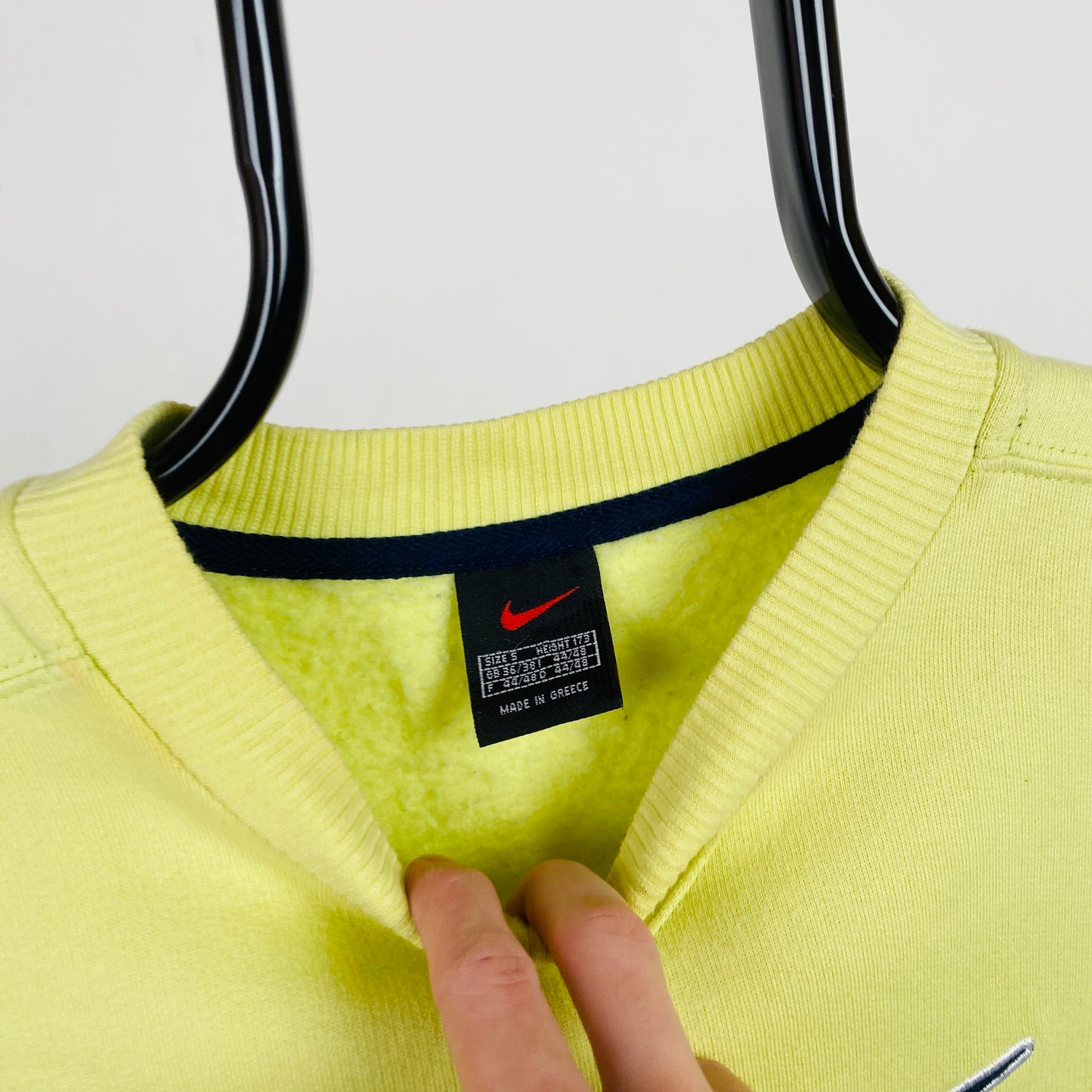 90s Nike Sweatshirt Yellow Small