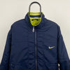90s Nike Reversible Puffer Jacket Blue Large