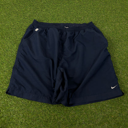 00s Nike Court Tennis Shorts Blue Large