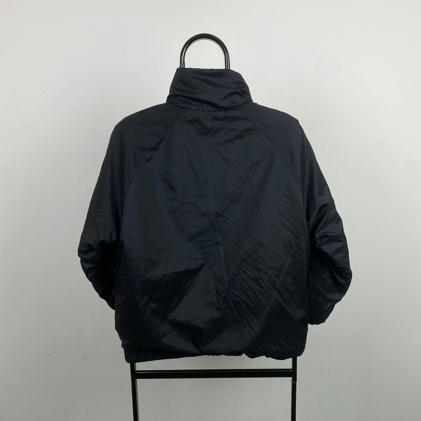 00s Nike Reversible Fleece Coat Jacket Black XS