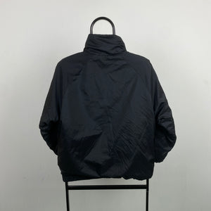 00s Nike Reversible Fleece Coat Jacket Black XS