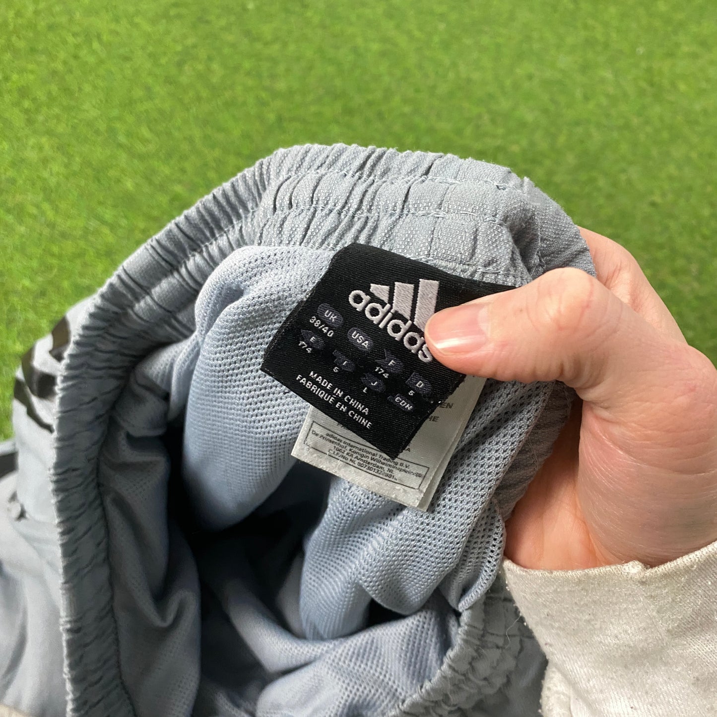 00s Adidas Real Madrid Joggers Grey Large