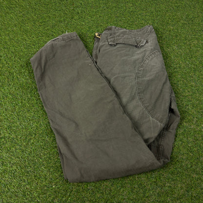 00s Carhartt Workwear Trousers Joggers Green Medium 33x34