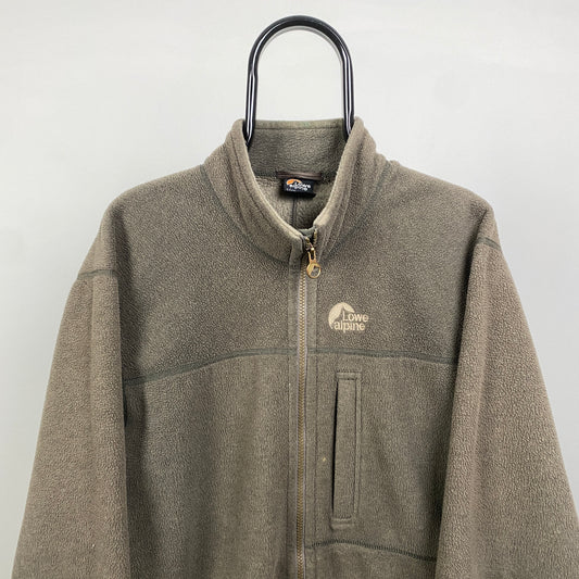 90s Lowe Alpine Polartec Fleece Sweatshirt Brown Medium