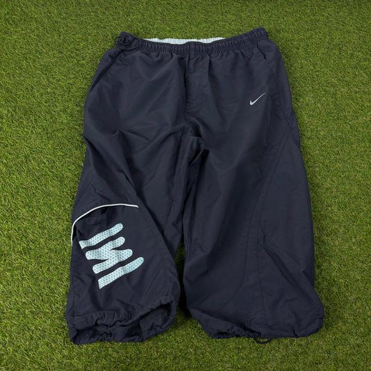 00s Nike Shox 3/4 Length Joggers Shorts Blue Medium