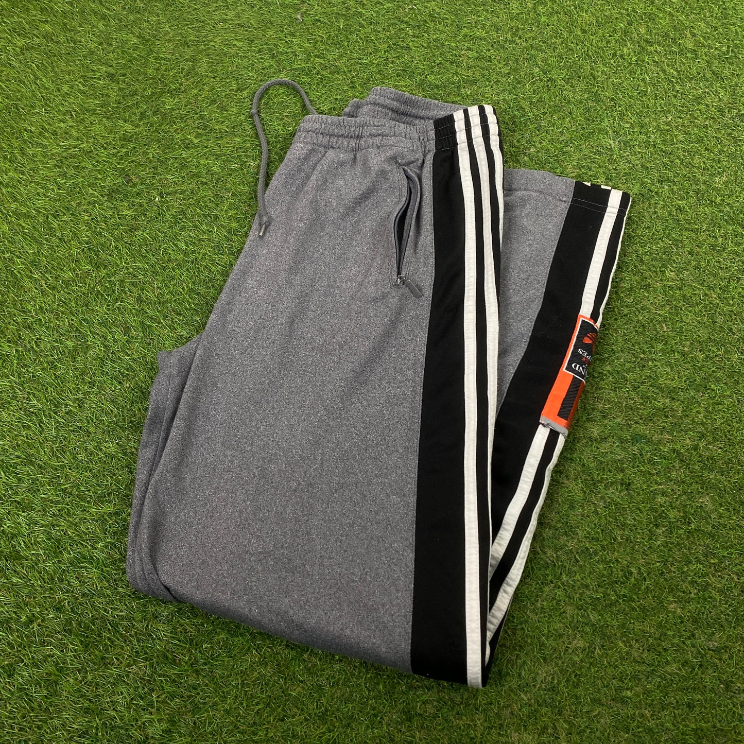 90s Adidas Popper Joggers Grey Small