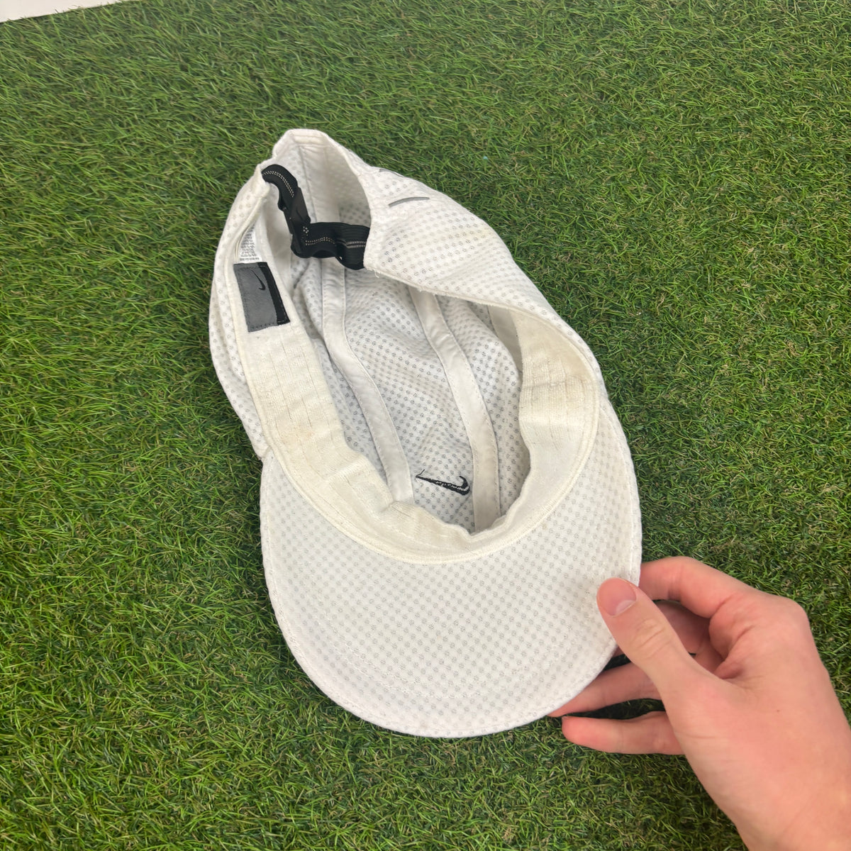 00s Nike Reflective 7 Panel Hat White