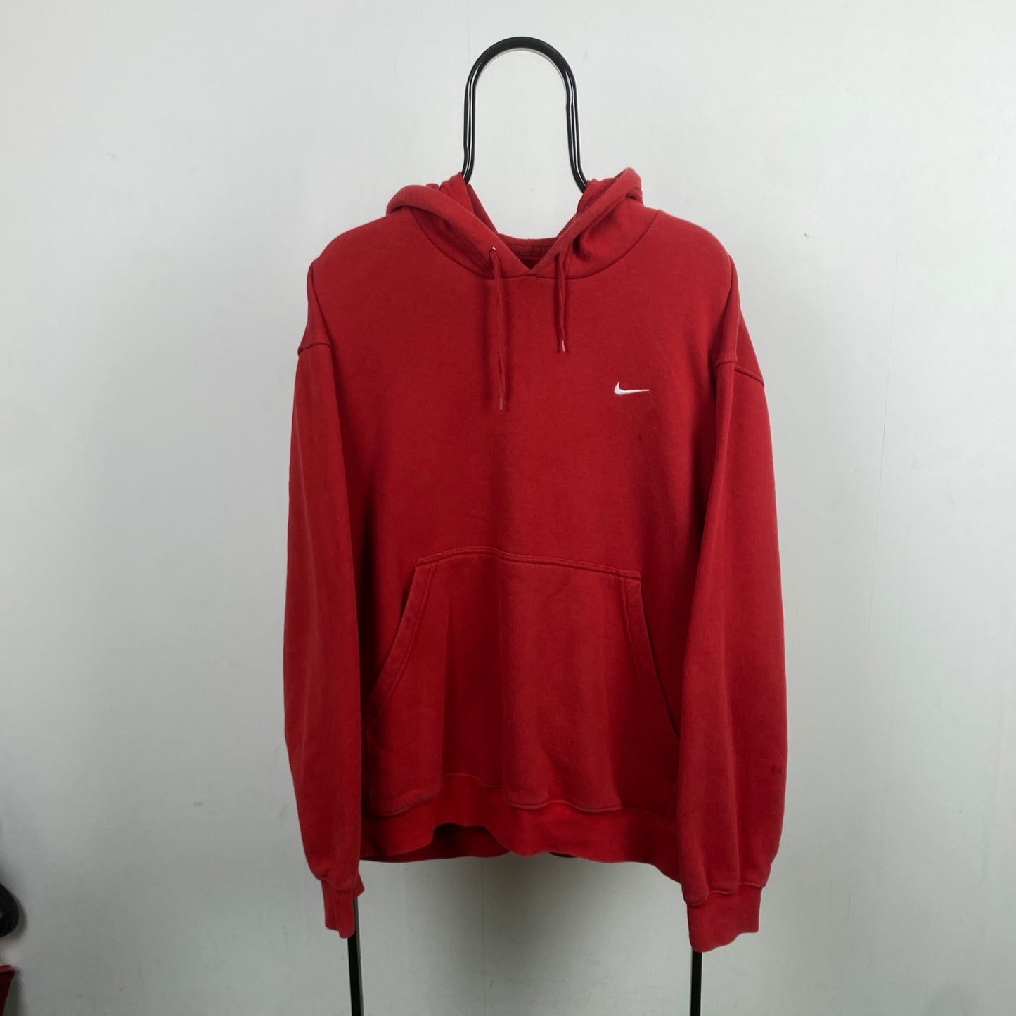 00s Nike Heavyweight Hoodie Red Large