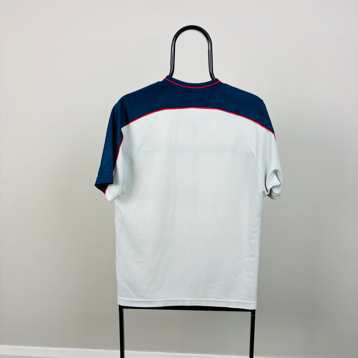 00s Umbro England Football Shirt T-Shirt White Small
