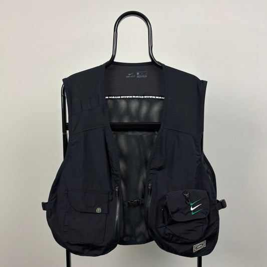 00s Nike Naija Nigeria Running Utility Vest Jacket Black Large