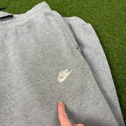 00s Nike Wide Leg Cotton Joggers Grey Large