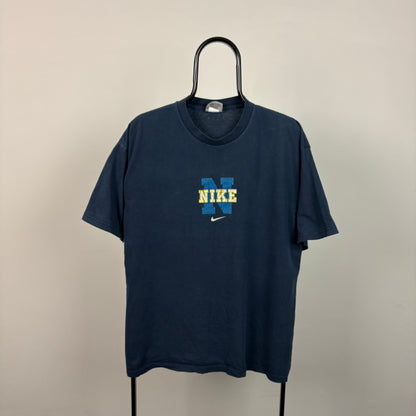 90s Nike T-Shirt Blue Large