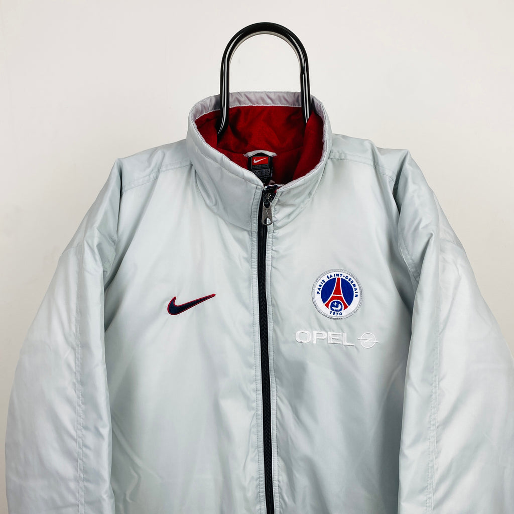 90s Nike PSG Puffer Jacket Grey Medium
