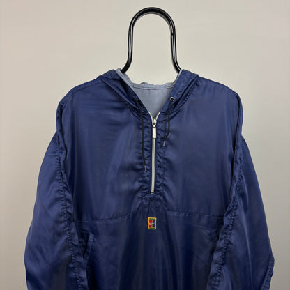 90s Nike Challenge Court Reversible Windbreaker Jacket Blue XL