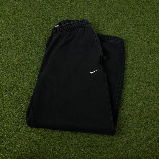 00s Nike Wide Leg Cotton Joggers Black Medium