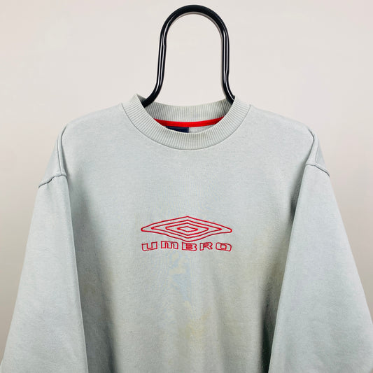 Retro Umbro Sweatshirt Blue Large