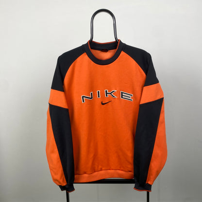 90s Nike Sweatshirt Orange Medium