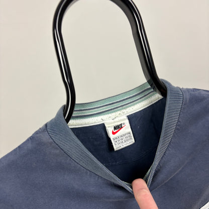 90s Nike T-Shirt Blue Small