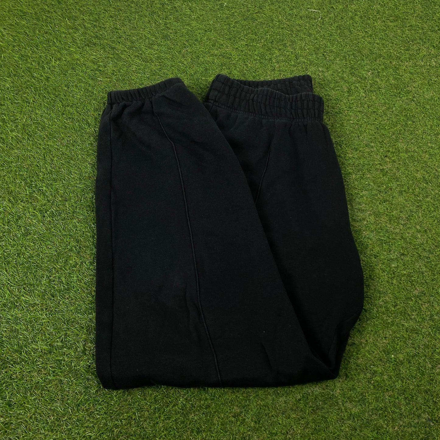 00s Nike Wide Leg Cotton Joggers Black Large