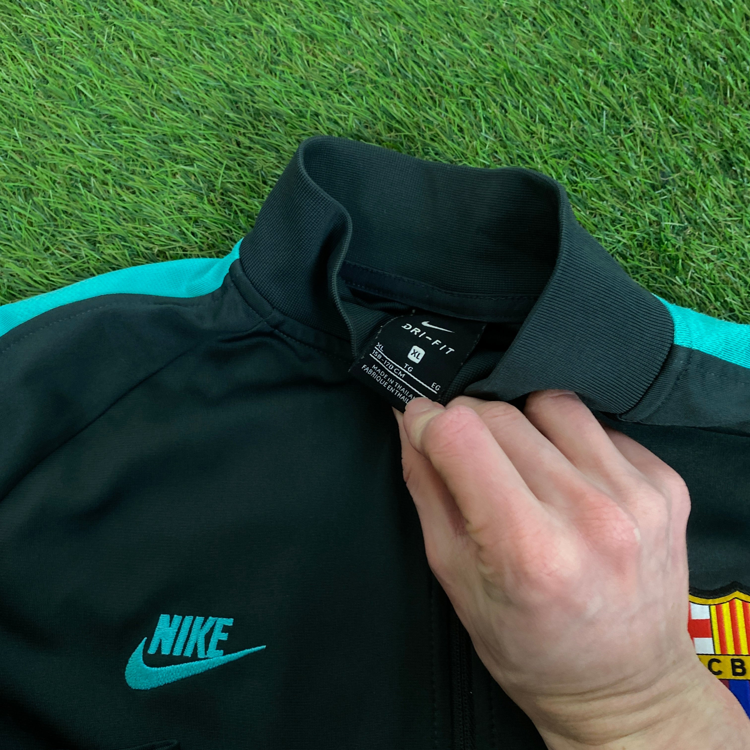 00s Nike Barcelona Jacket + Joggers Set Grey Small