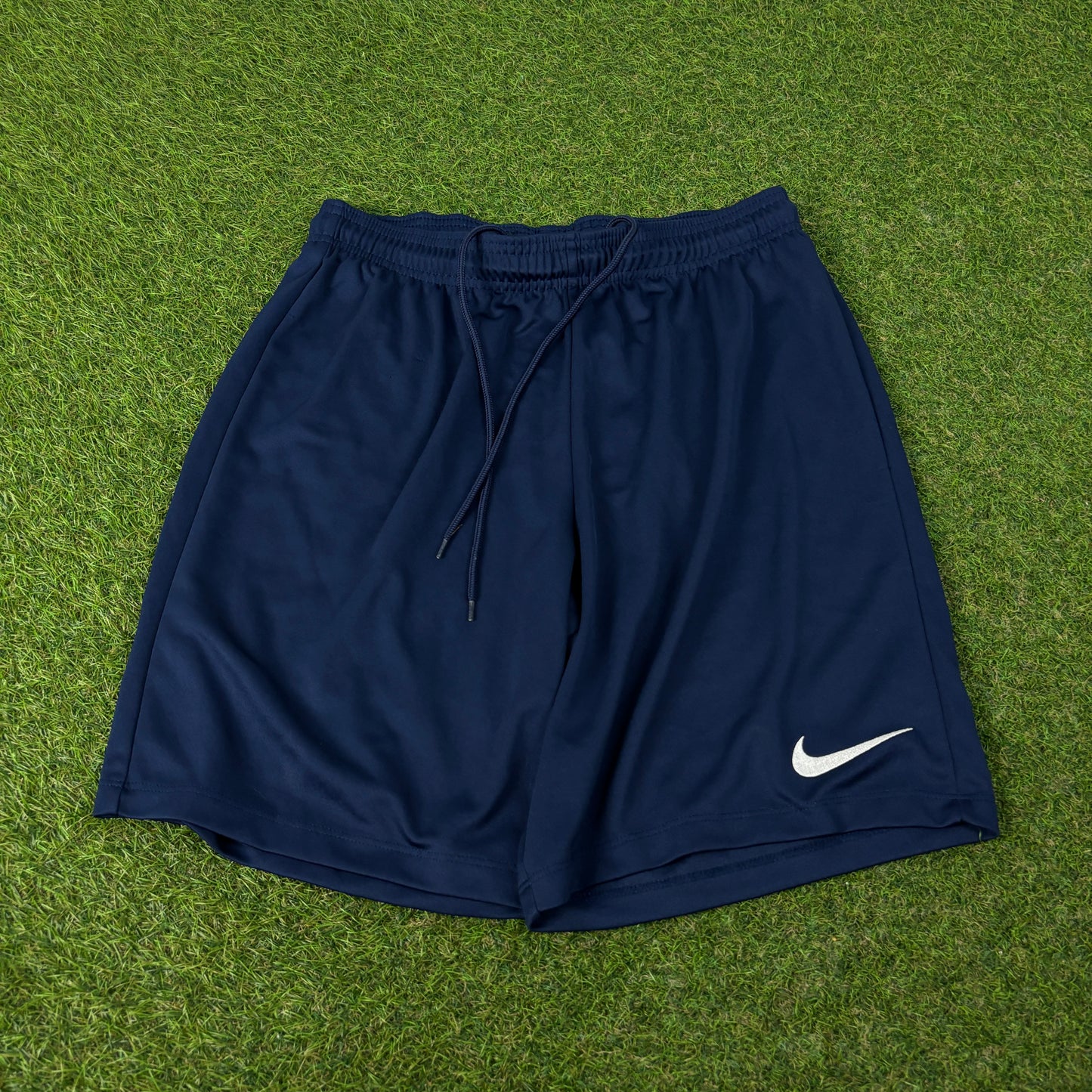 00s Nike Football Shorts Blue Large