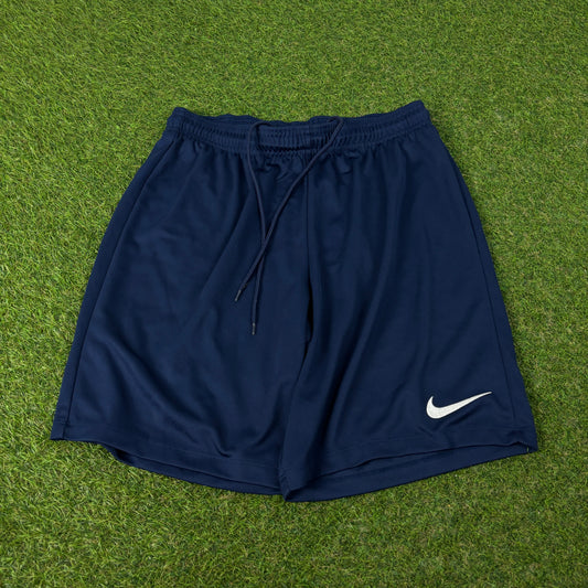 00s Nike Football Shorts Blue Large