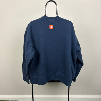 00s Nike Research Lab Sweatshirt Blue Large