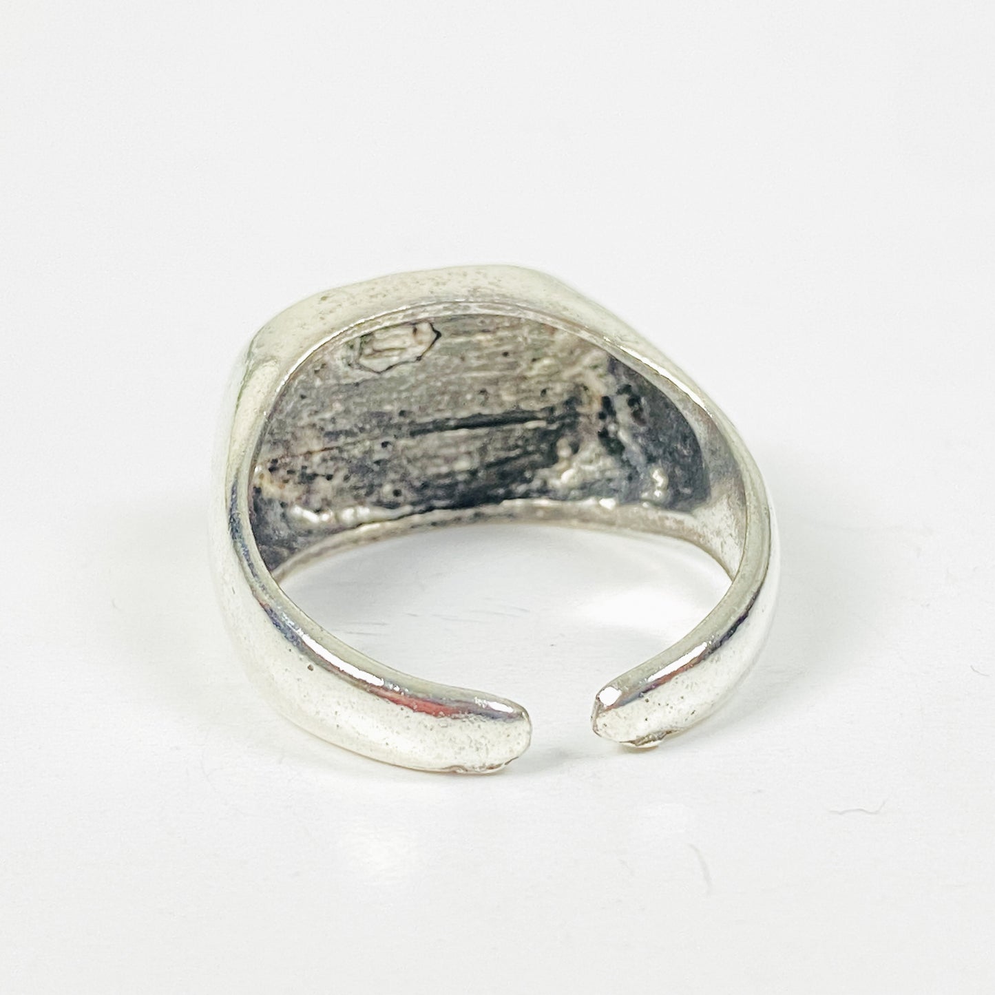 Adjustable Chunky Star Ring Silver