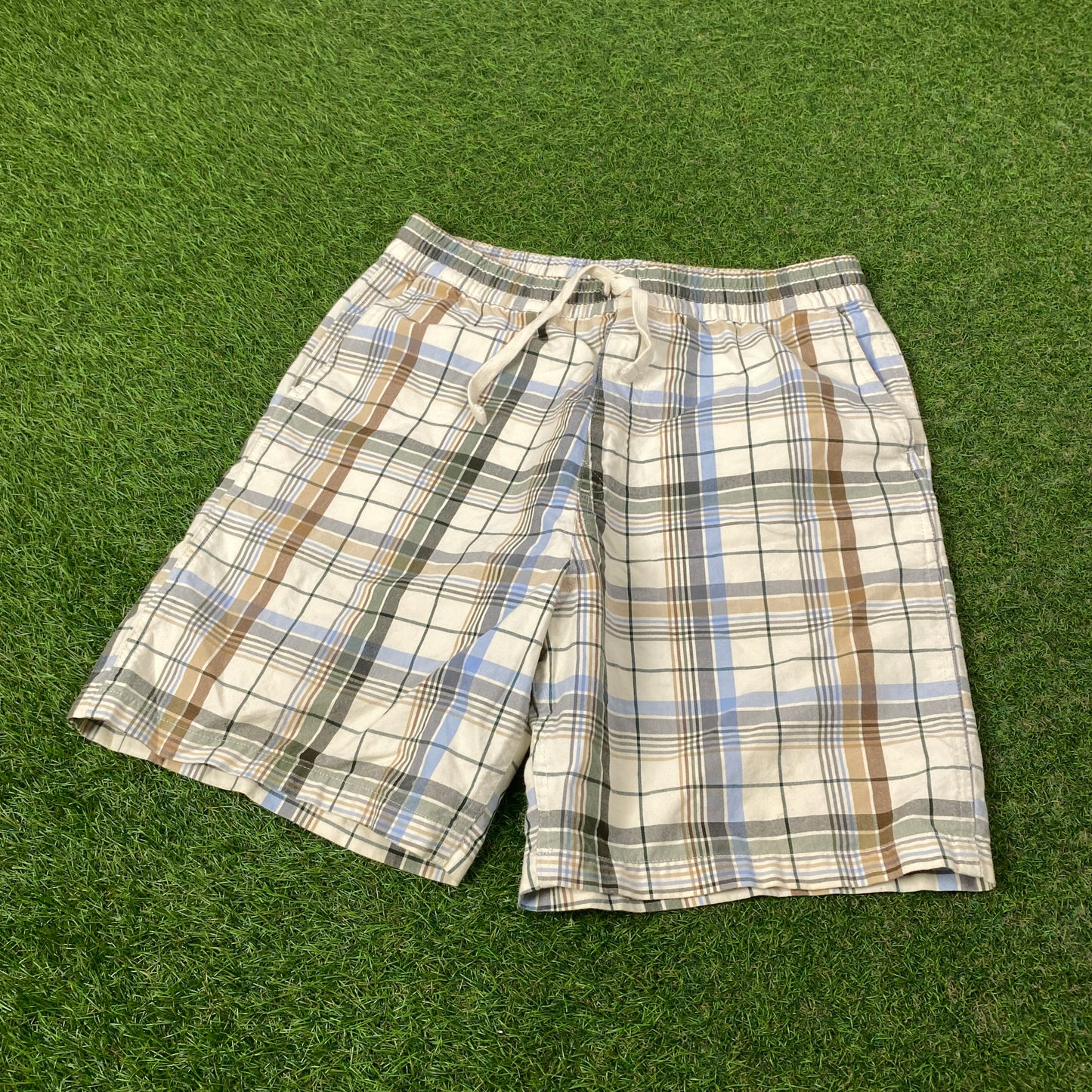 00s Carhartt Plaid Shorts Brown Medium
