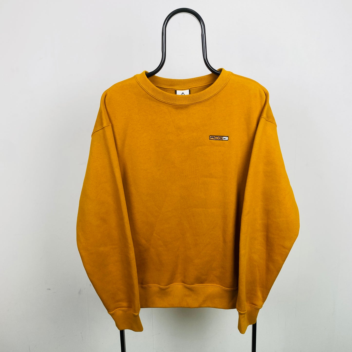 00s Nike ACG Sweatshirt Gold Yellow Small