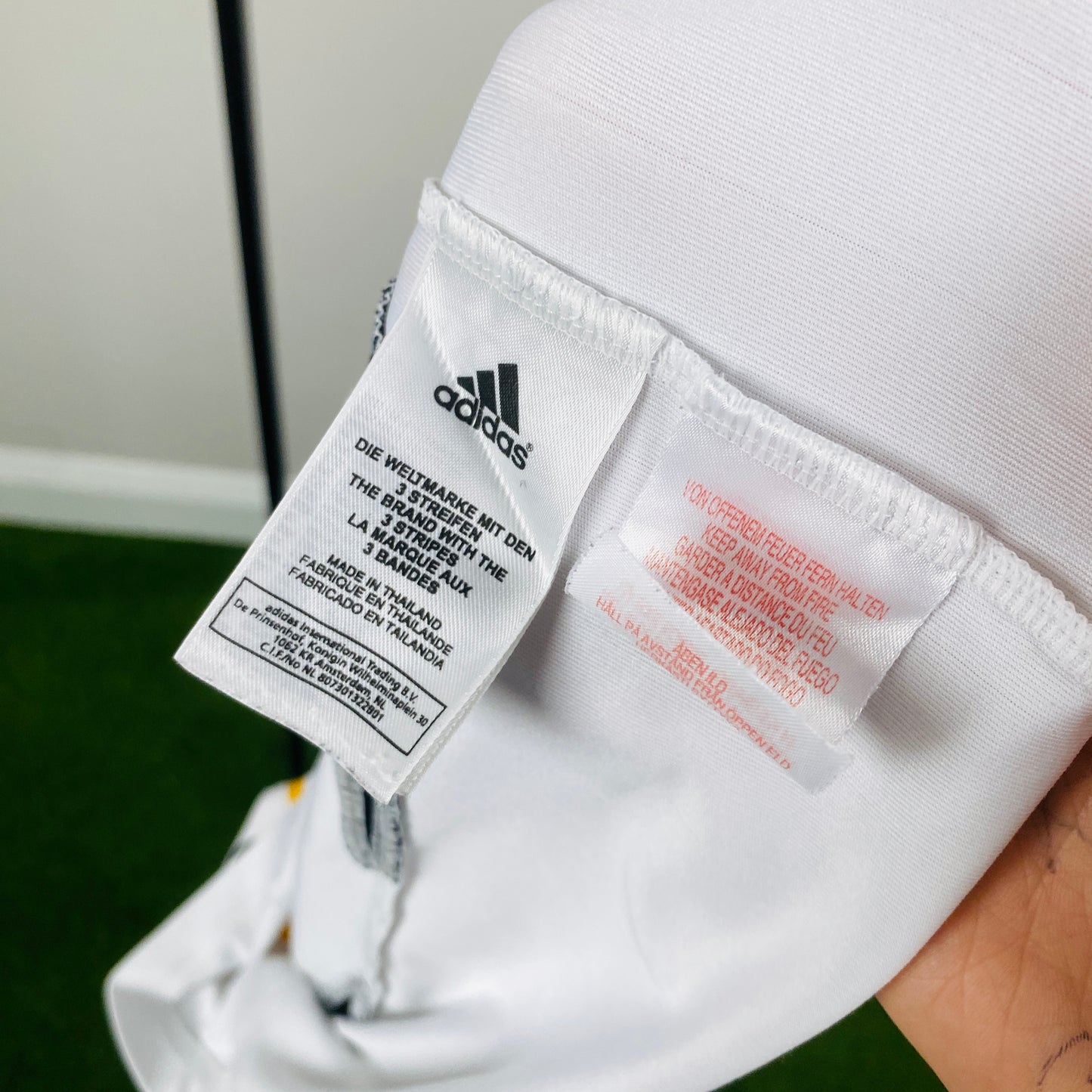 Retro 00s Adidas Germany Football Shirt T-Shirt White Medium