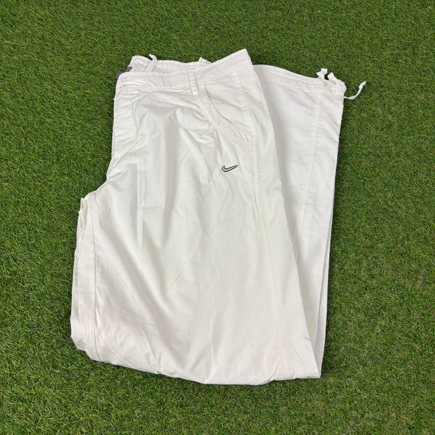 00s Nike Parachute Joggers White XL