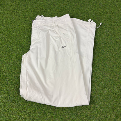 00s Nike Parachute Joggers White XL