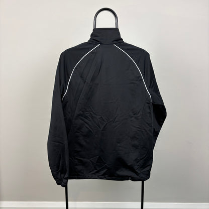 00s Nike Piping Windbreaker Jacket Black Medium
