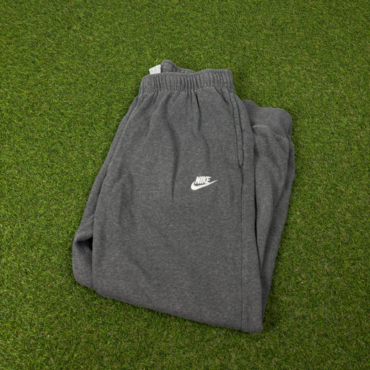 00s Nike Cotton Joggers Grey Medium