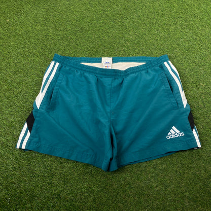 90s Adidas Shorts Green XL