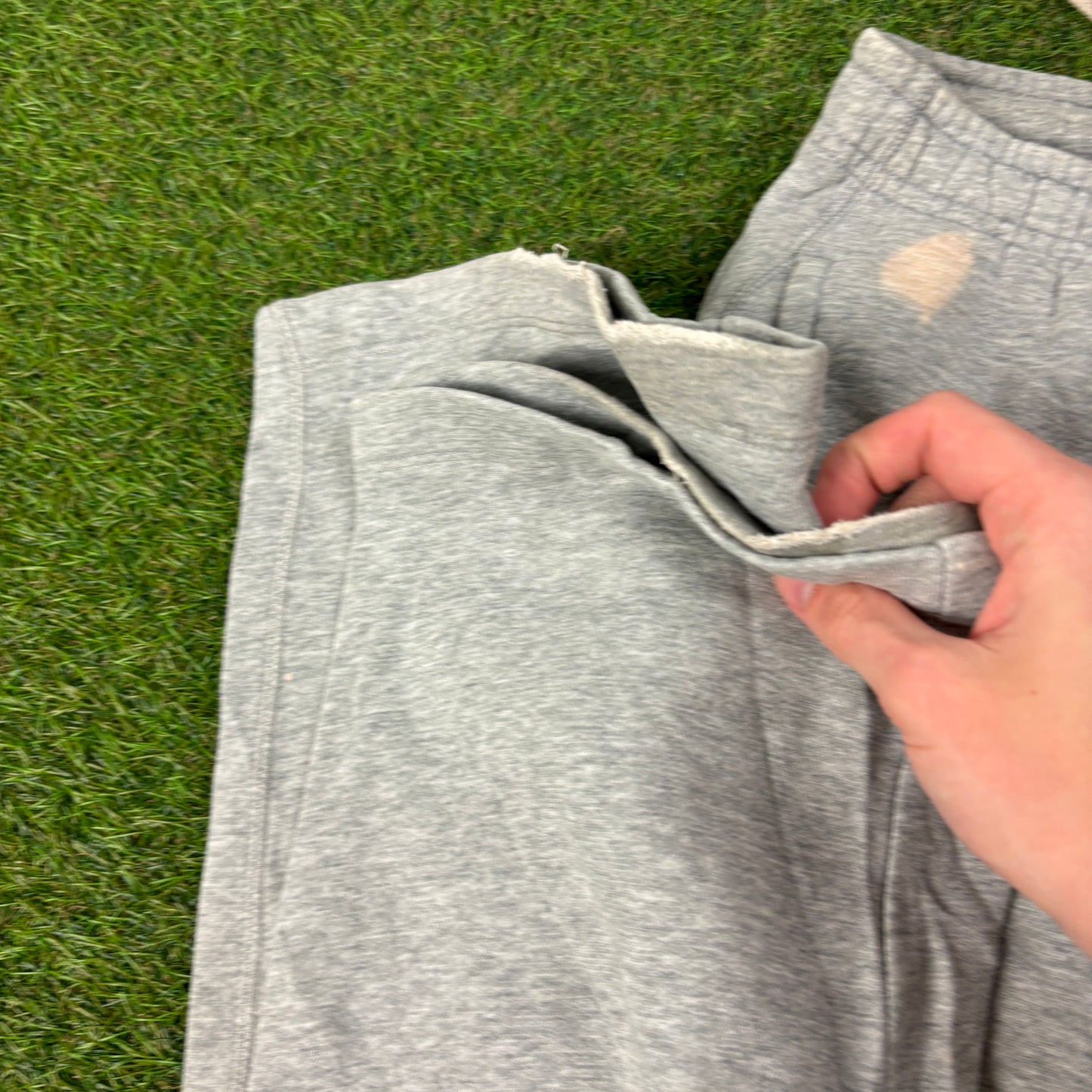 00s Nike Wide Leg Cotton Joggers Grey Small