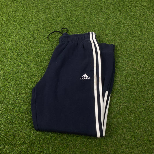 00s Adidas Cotton Joggers Blue Small