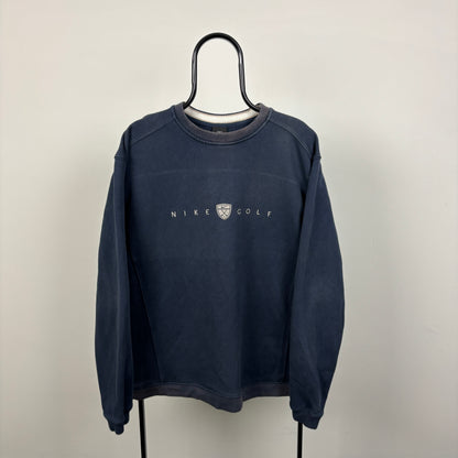 00s Nike Golf Sweatshirt Blue Large