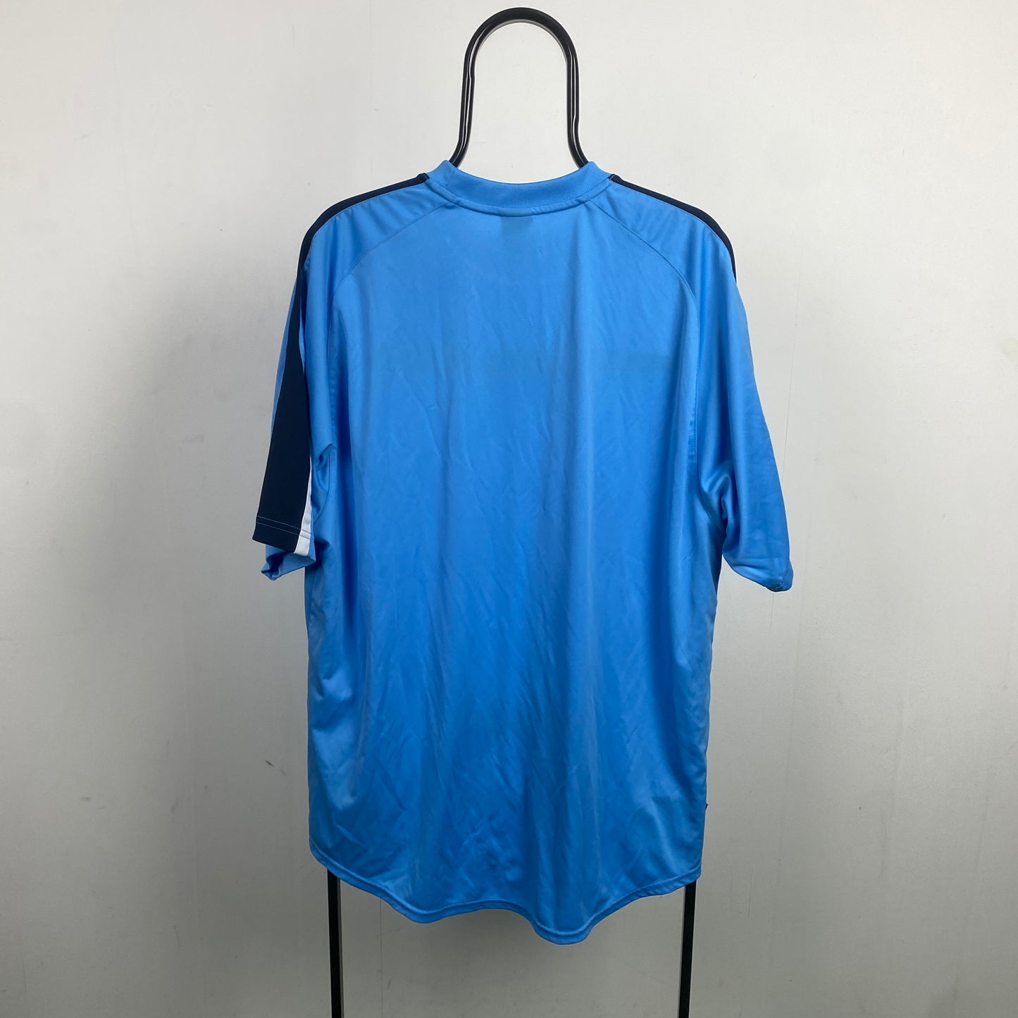 00s Nike Football Shirt T-Shirt Blue XL