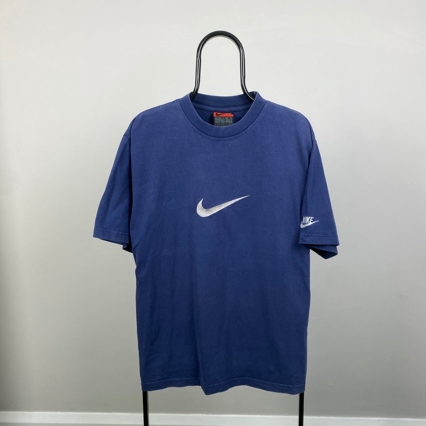 90s Nike Heavyweight T-Shirt Blue Medium