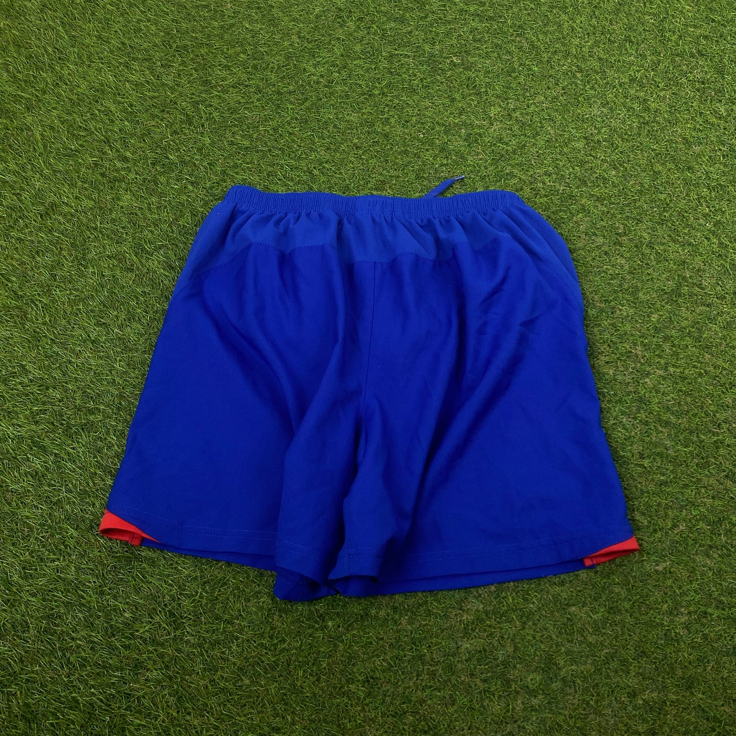 00s Nike Manchester United Football Shorts Blue XS