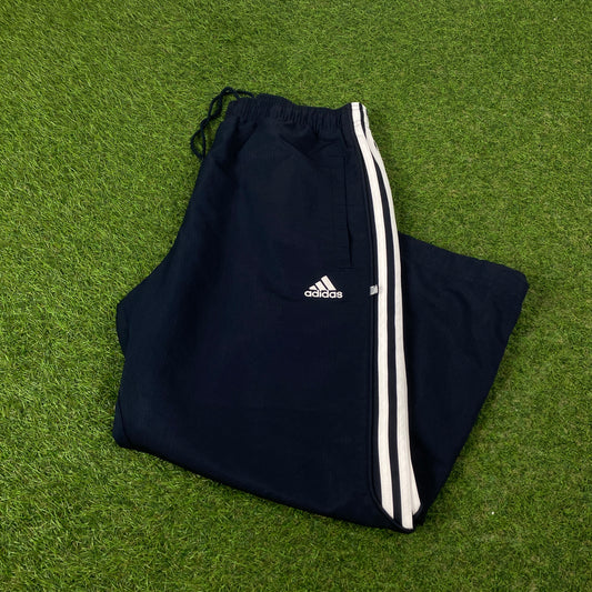 00s Adidas Piping Joggers Blue Medium