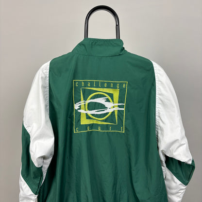 90s Nike Challenge Court Windbreaker Jacket Green Small