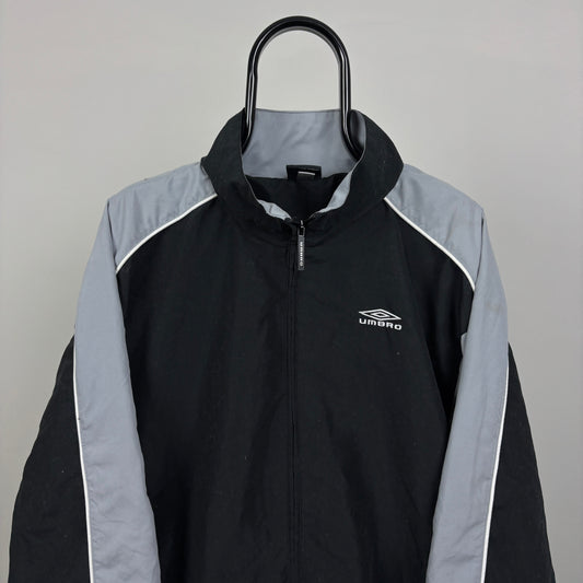 00s Umbro Windbreaker Jacket Black XL