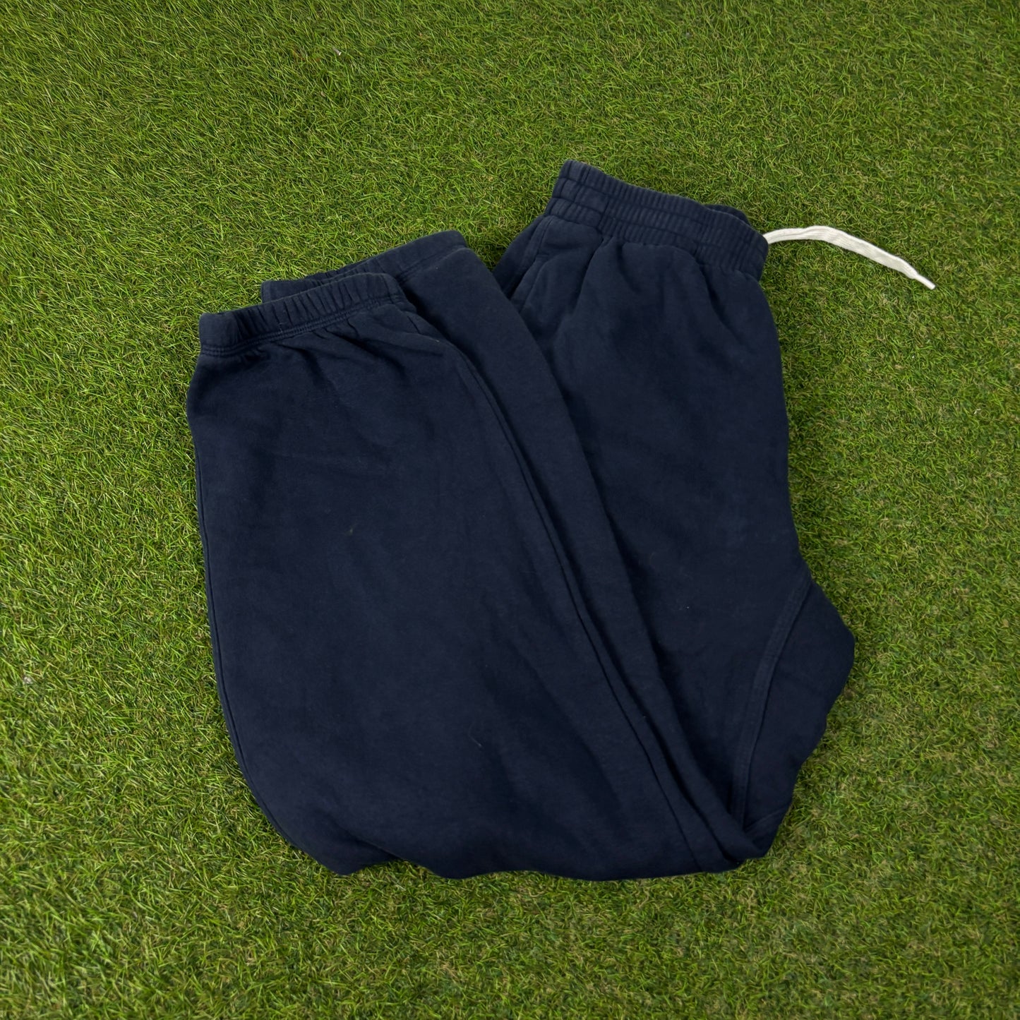 00s Nike Wide Leg Cotton Joggers Blue Small